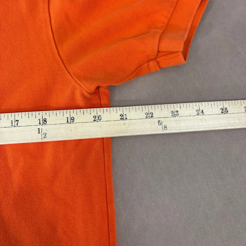 Polo Ralph Lauren Polo Shirt Mens M Orange Classic Fit Short Sleeve Pique Cotton